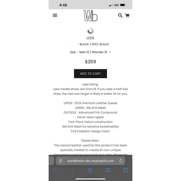 WORLD BOOTS Sz 12 Mens Chukka Moccasin Boots Black Knit Style Gray - Picture 10 of 16